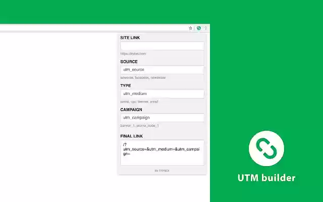 UTM Builder from Chrome web store to be run with OffiDocs Chromium online UTM Builder from Chrome web store to be run with OffiDocs Chromium online