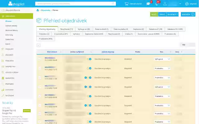 Veba E shop Administrace from Chrome web store to be run with OffiDocs Chromium online Veba E shop Administrace from Chrome web store to be run with OffiDocs Chromium online