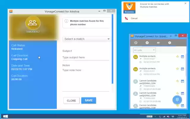 VonageConnect for JobDiva® from Chrome web store to be run with OffiDocs Chromium online VonageConnect for JobDiva® from Chrome web store to be run with OffiDocs Chromium online