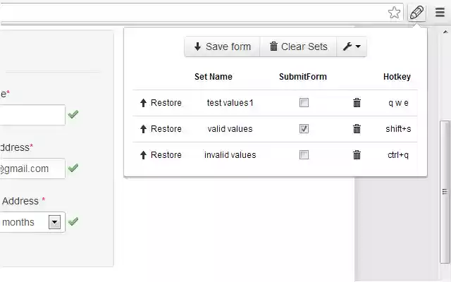 Web Developer Form Filler from Chrome web store to be run with OffiDocs Chromium online Web Developer Form Filler from Chrome web store to be run with OffiDocs Chromium online