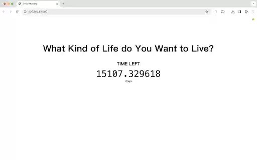 What kind of life do you want to live? from Chrome web store to be run with OffiDocs Chromium online What kind of life do you want to live? from Chrome web store to be run with OffiDocs Chromium online