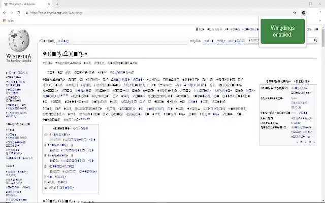 Wingdingify from Chrome web store to be run with OffiDocs Chromium online Wingdingify from Chrome web store to be run with OffiDocs Chromium online