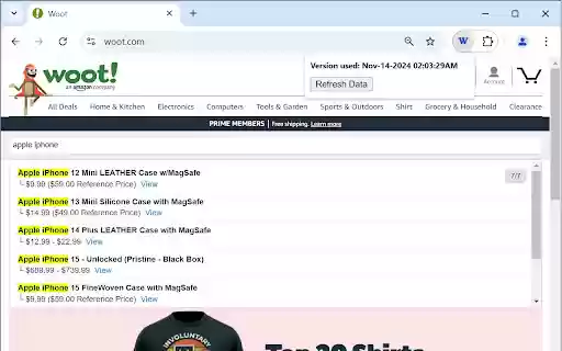 Woot.com Search Extension from Chrome web store to be run with OffiDocs Chromium online Woot.com Search Extension from Chrome web store to be run with OffiDocs Chromium online