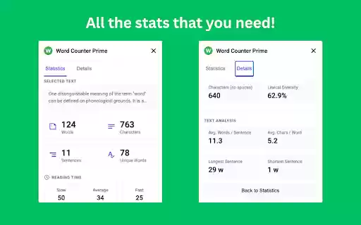 Word Counter Prime Instant Text Analysis Character Counter from Chrome web store to be run with OffiDocs Chromium online Word Counter Prime Instant Text Analysis Character Counter from Chrome web store to be run with OffiDocs Chromium online