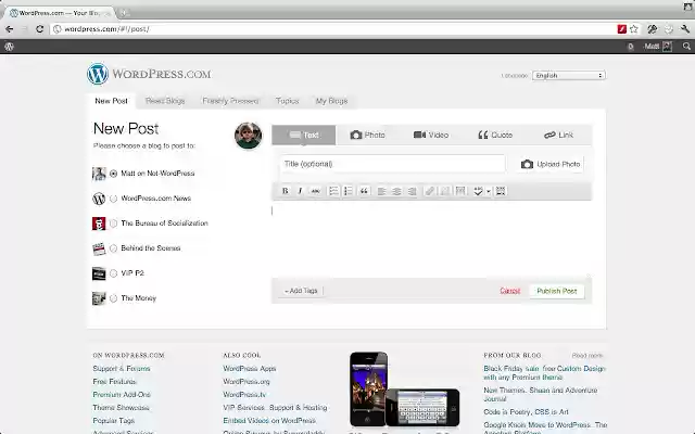 WordPress.com from Chrome web store to be run with OffiDocs Chromium online WordPress.com from Chrome web store to be run with OffiDocs Chromium online