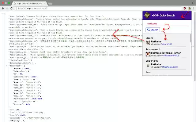 XIVAPI Quick Search from Chrome web store to be run with OffiDocs Chromium online XIVAPI Quick Search from Chrome web store to be run with OffiDocs Chromium online