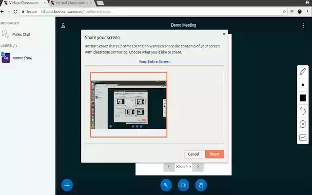 Xornor Screenshare Chrome Extension from Chrome web store to be run with OffiDocs Chromium online Xornor Screenshare Chrome Extension from Chrome web store to be run with OffiDocs Chromium online