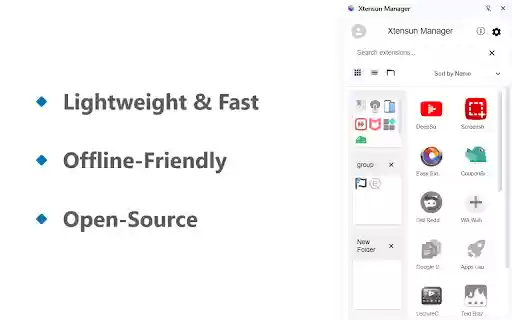 Xtensun Manager from Chrome web store to be run with OffiDocs Chromium online Xtensun Manager from Chrome web store to be run with OffiDocs Chromium online