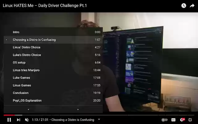 YouTube Chapters In Player from Chrome web store to be run with OffiDocs Chromium online YouTube Chapters In Player from Chrome web store to be run with OffiDocs Chromium online